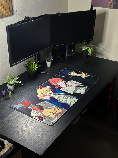 Chainsaw Man Deskmat - Denji, Power, Makima, Aki Mousepad 90x40cm