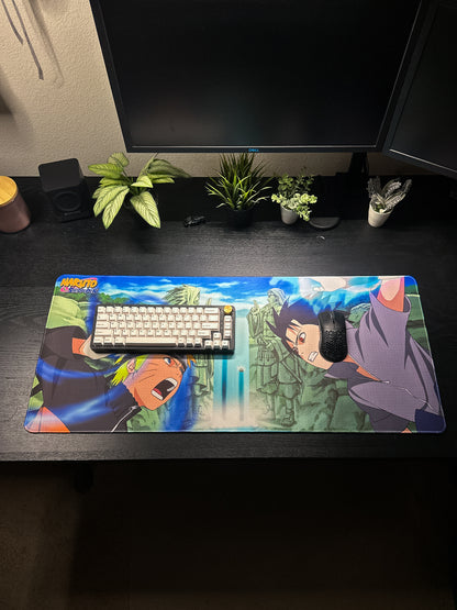 Naruto Shippuden Deskmat - Naruto vs Sasuke Mousepad 90x40cm