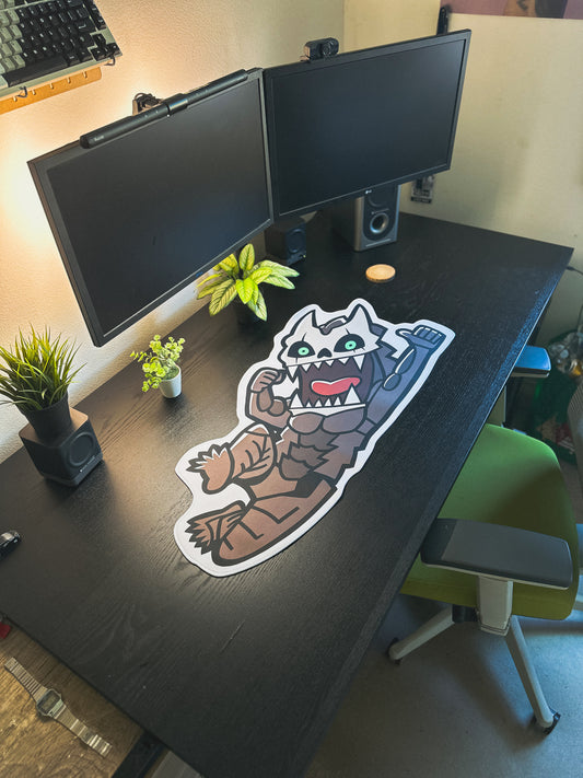 Kaiju no8 Deskmat | 90x40cm, Die Cut | Anime Inspired