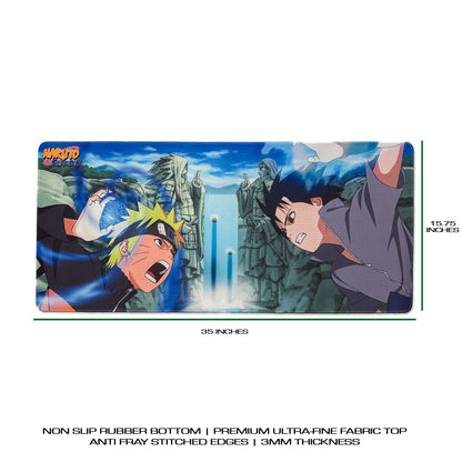 Naruto Shippuden Deskmat - Naruto vs Sasuke Mousepad 90x40cm