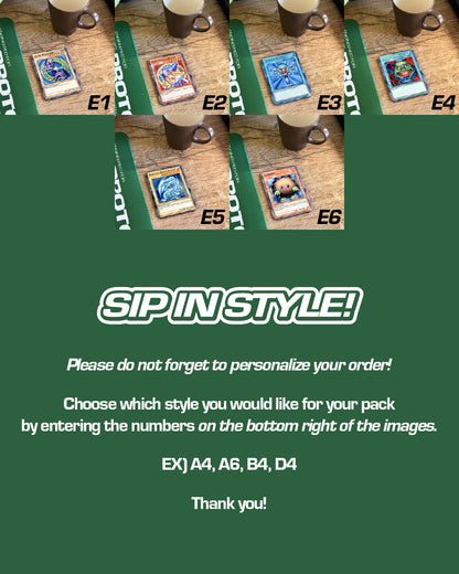 Anime Coaster Set, Wooden Coasters with Gloss Finish.