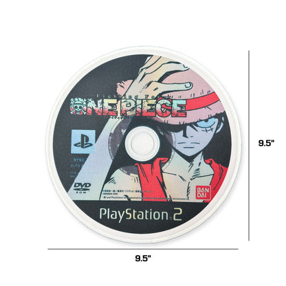 One Piece Luffy Playstation 2 CD Game Mousepad 9.5 x 9.5in