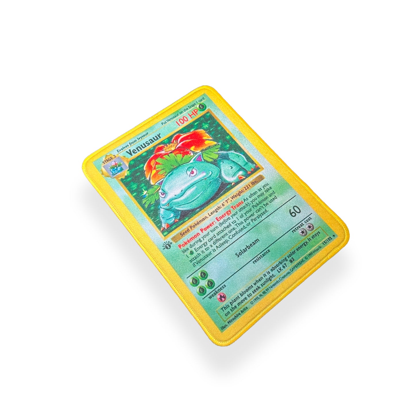 Pokemon Mousepad - Venusaur Base Set TCG 10 x 7.5in