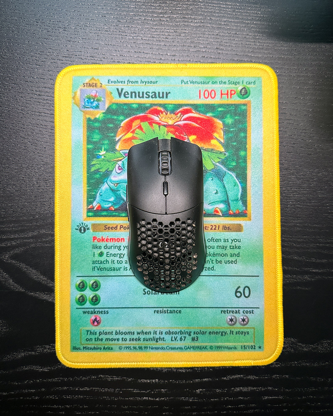 Pokemon Mousepad - Venusaur Base Set TCG 10 x 7.5in