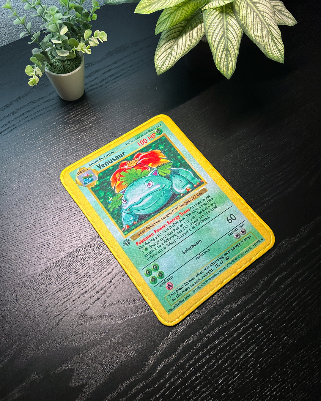 Pokemon Mousepad - Venusaur Base Set TCG 10 x 7.5in