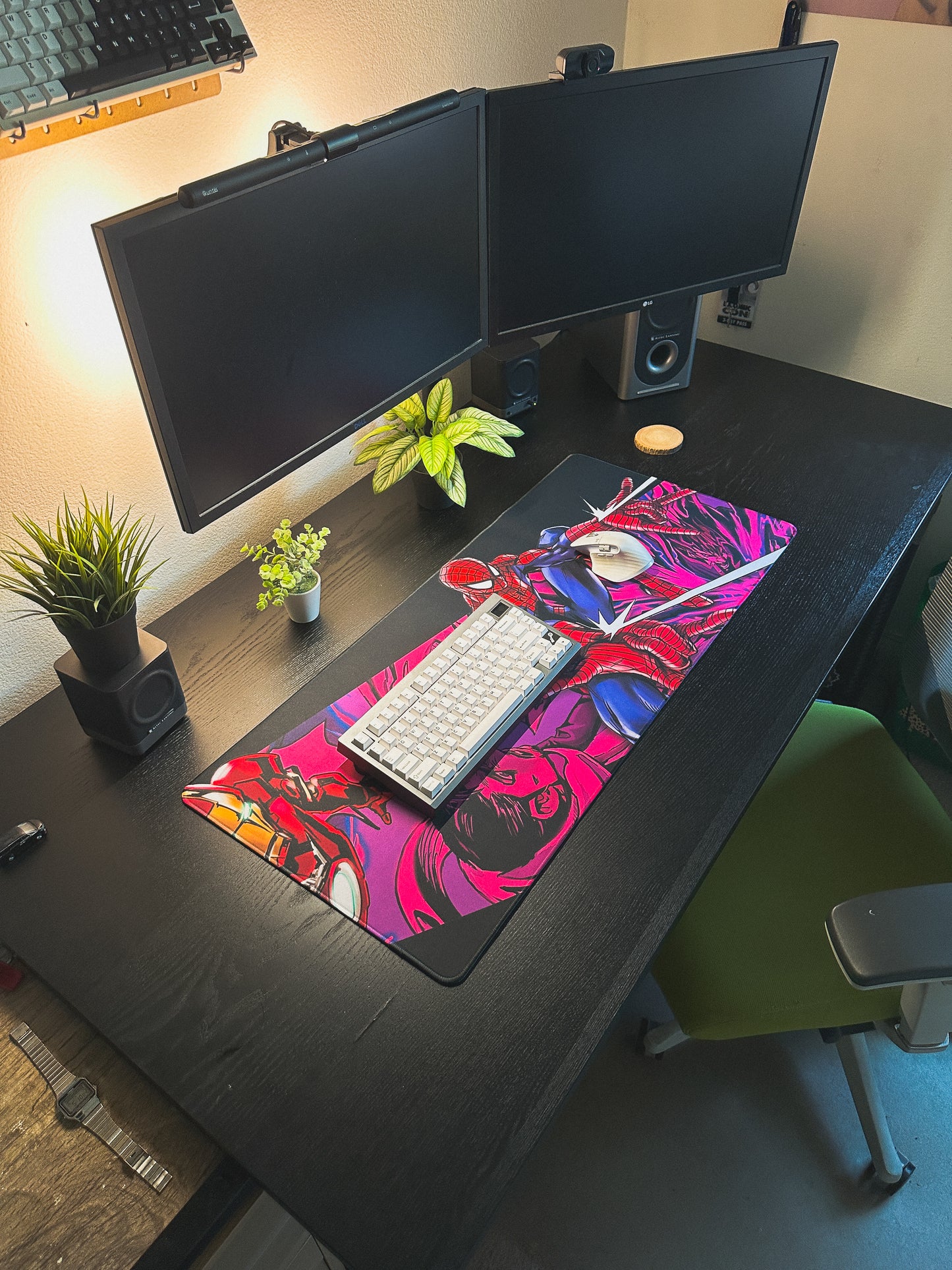 Spiderman x Ironman Deskmat | 90x40cm | Comic Inspired