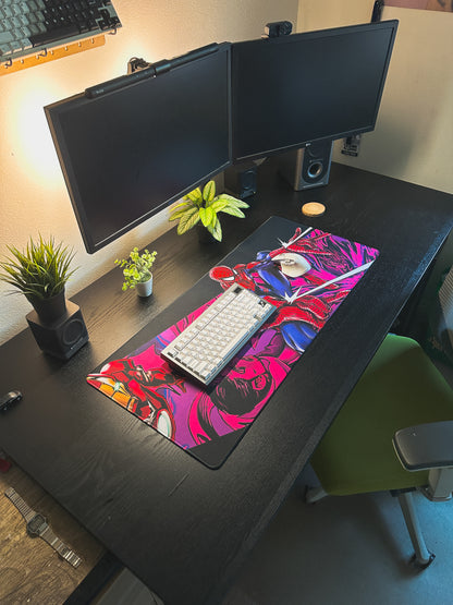 Spiderman x Ironman Deskmat | 90x40cm | Comic Inspired