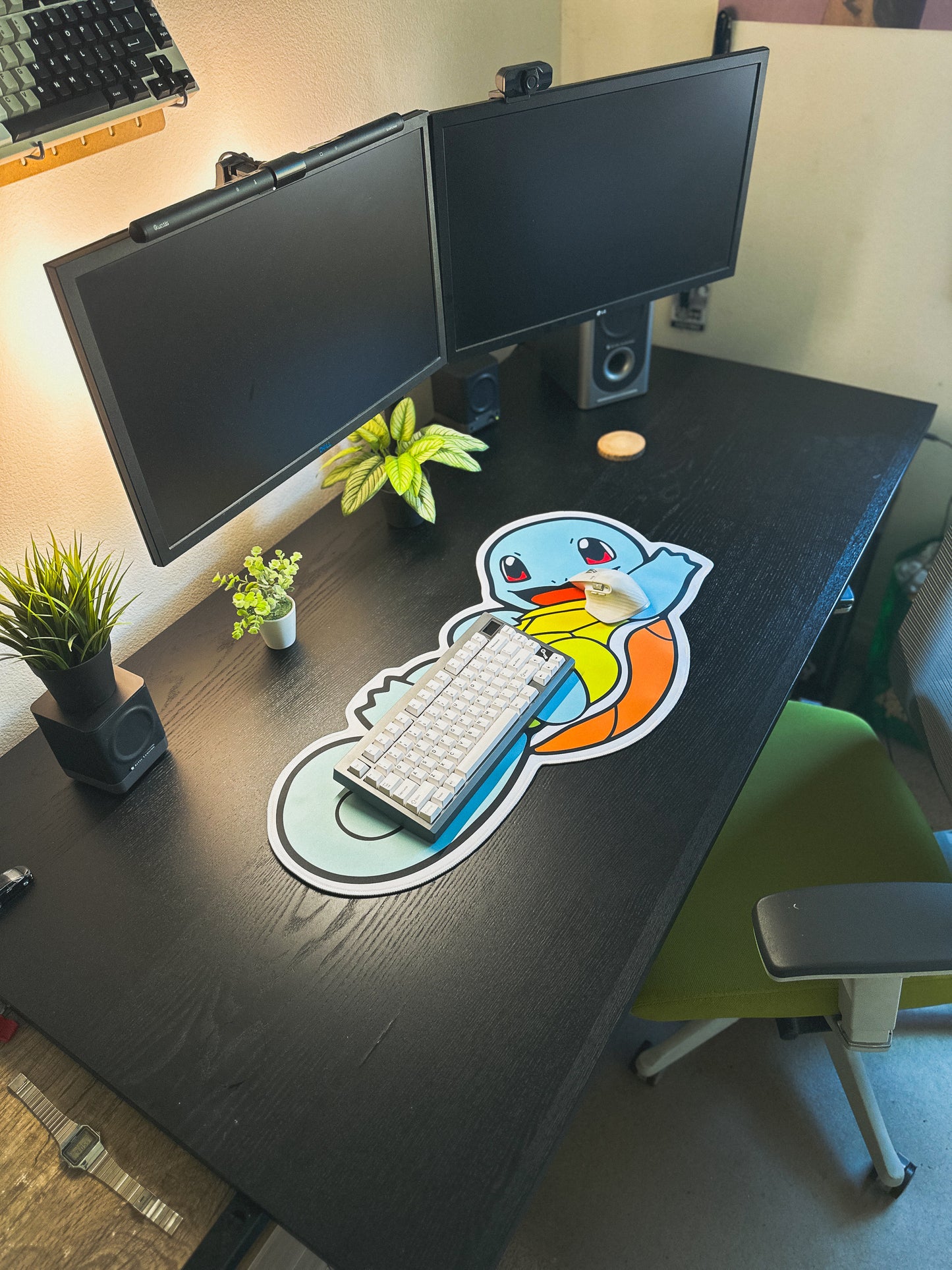 Pokemon Squirtle Deskmat | 90x40cm, Die Cut | Anime Inspired