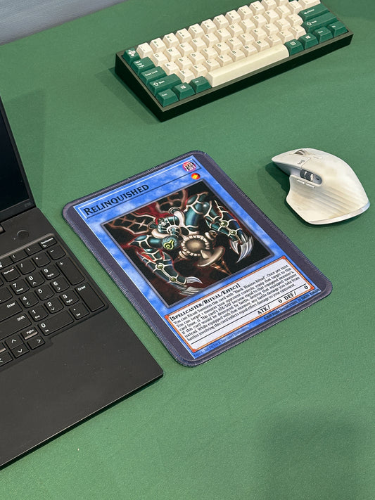Relinquished Yugioh TCG Mousepad 10 x 7.5in - Gamer Desk Decor