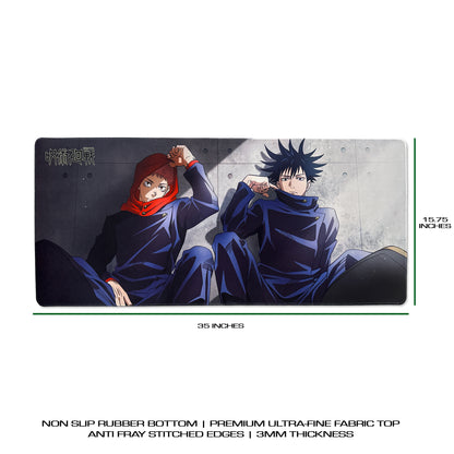 Jujutsu Kaisen Deskmat - Yuji and Megumi Mousepad 90x40cm